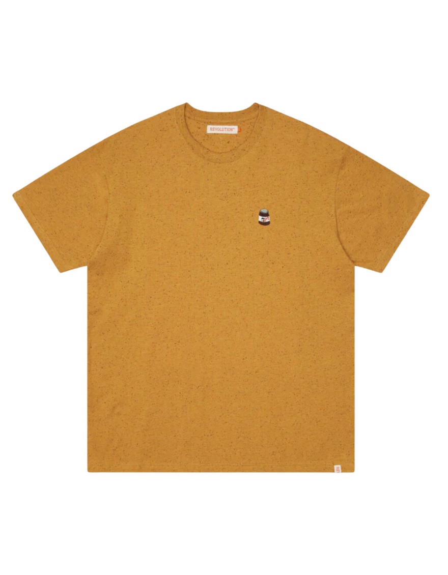 Regular Embroidered Tee in Yellow