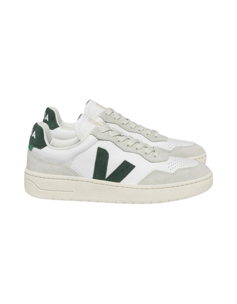V-90 Leather Sneaker in White Cyprus