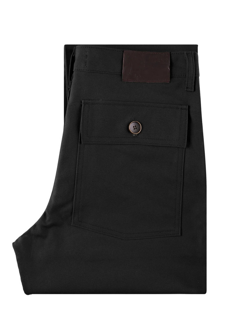 Work Pant in Black Canvas