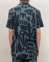 Terry Short Sleeve Cuban Shirt in Dustgreen