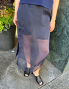 The Organza Simple Skirt in Navy