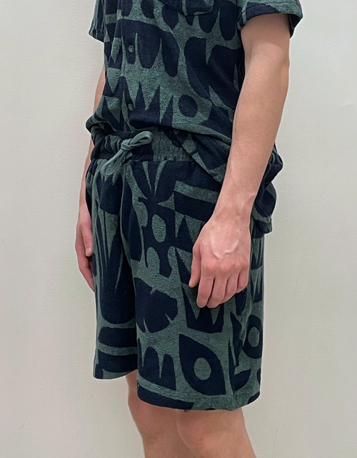 Terry Shorts in Dustgreen