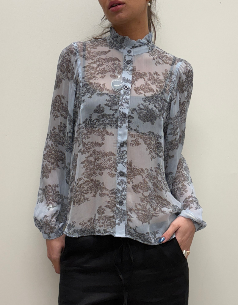 Maje Shirt in Cashmere Blue