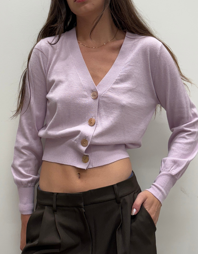 Jes Cardigan in Lychee
