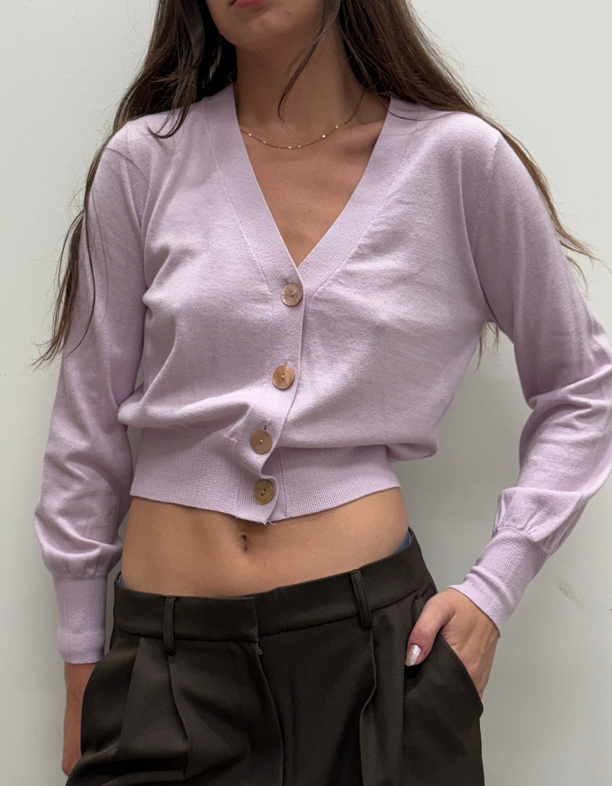 Jes Cardigan in Lychee