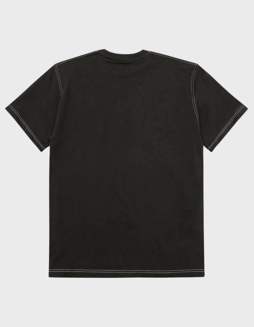 Top Stitch Tee in Black