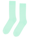 Classic Organic Socks in Light Aqua