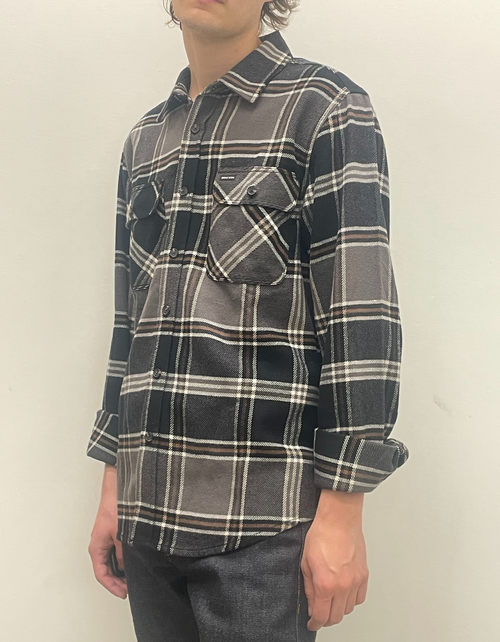 Bowery Flannel in Charcoal