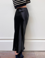 Emma Midi Skirt in Black