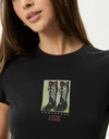 Walking Baby Tee in Stone Black