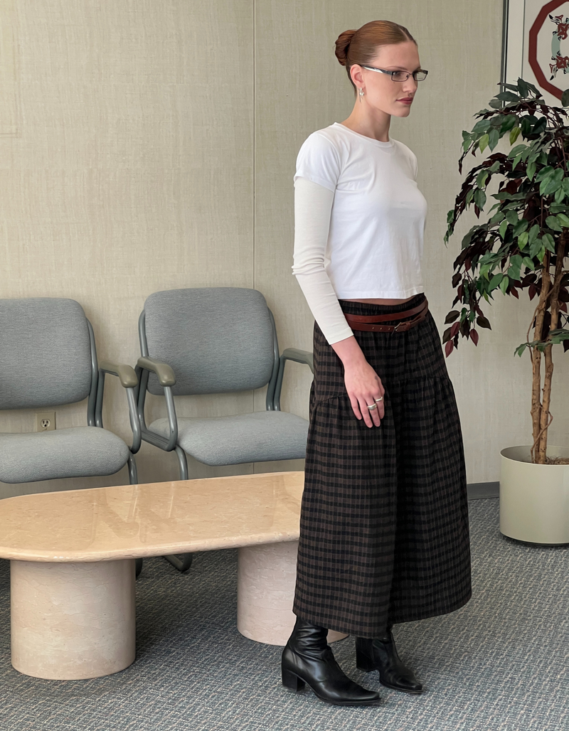 Field Skirt in Dutch Plaid