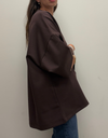 Norah Oversized Tee in Seal Brown