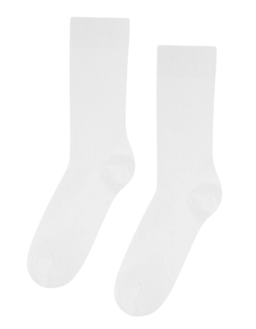 Classic Organic Socks in Optical White