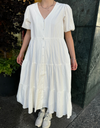 Miamea Midi Dress in Broken White