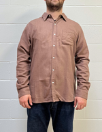 Organic Flannel Shirt in Cedar Brown