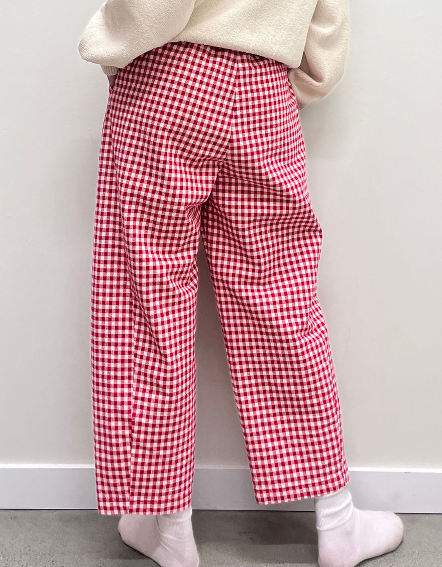 Arc Pants in Red Gingham