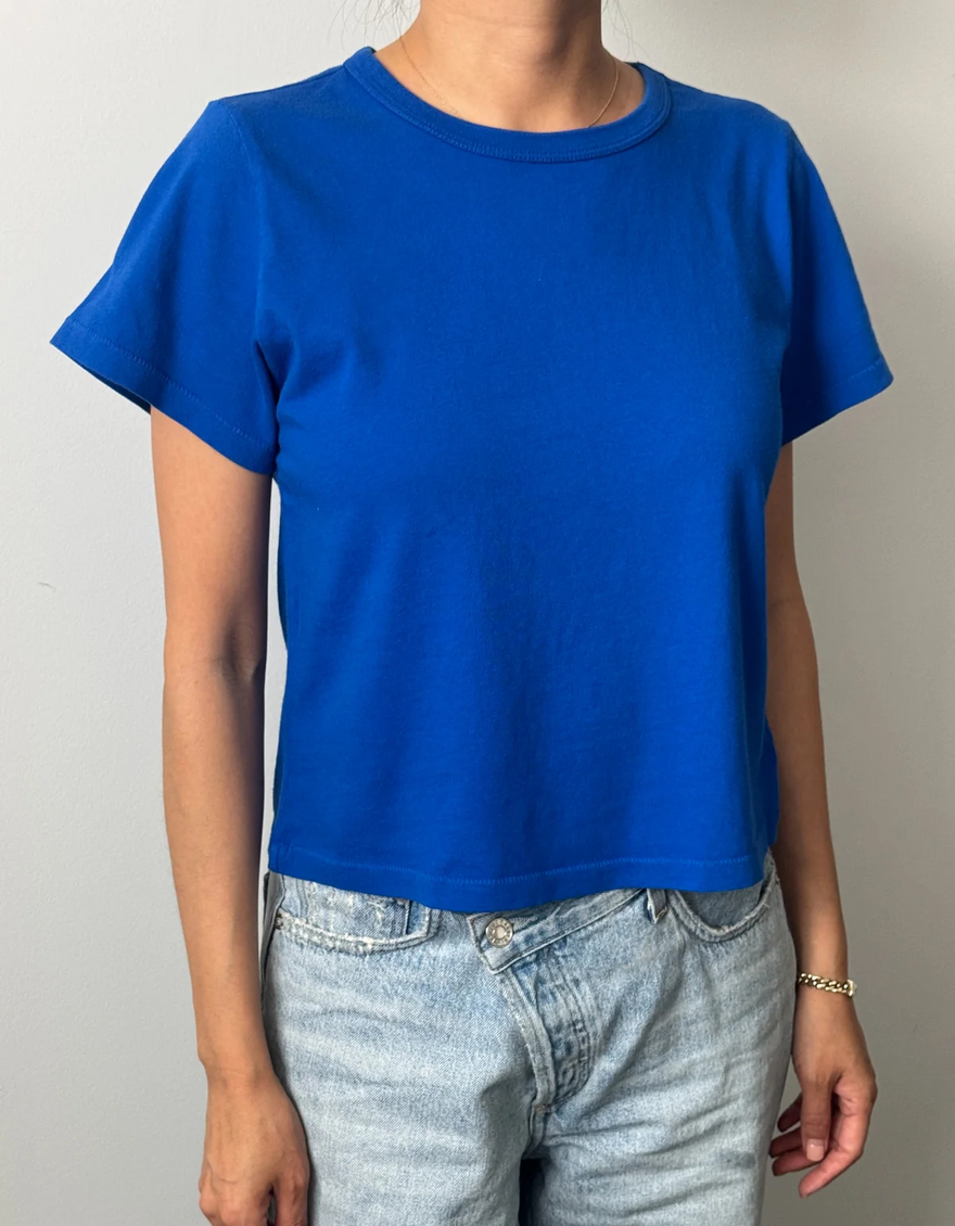 The Little Boy Tee in Cobalt