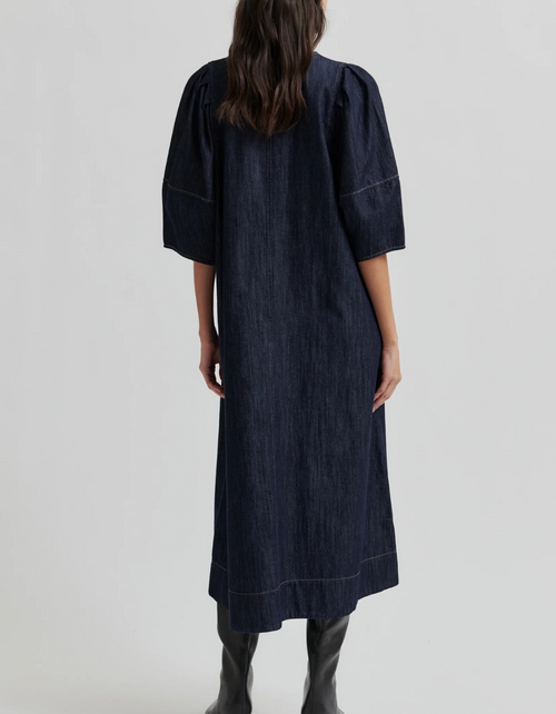 Dera Dress in Dark Blue Denim