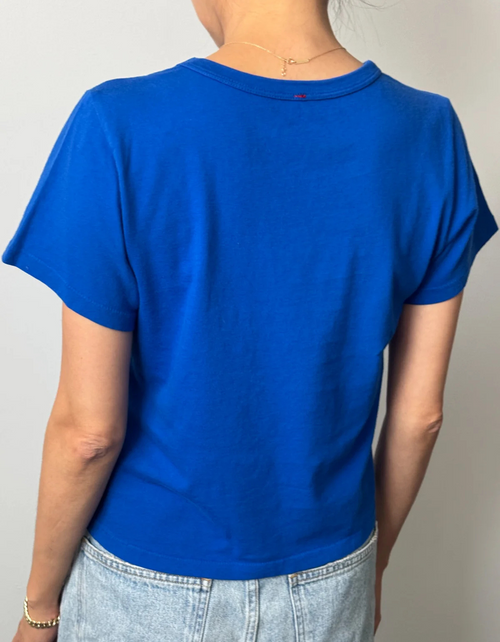 The Little Boy Tee in Cobalt