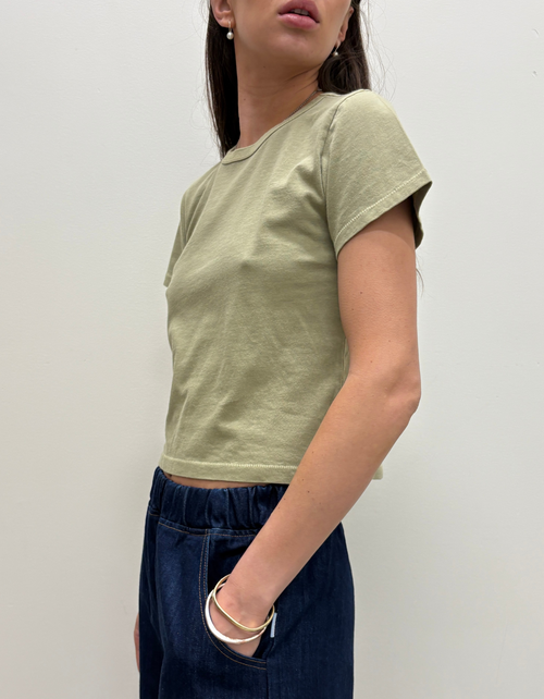 The Little Boy Tee in Pistachio
