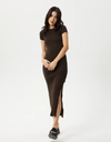 Landed Maxi Dress in Coffee