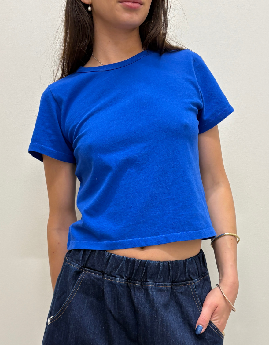 The Little Boy Tee in Cobalt