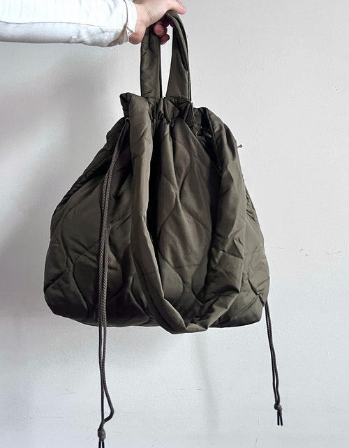 Military Down Bag in Dark Olive