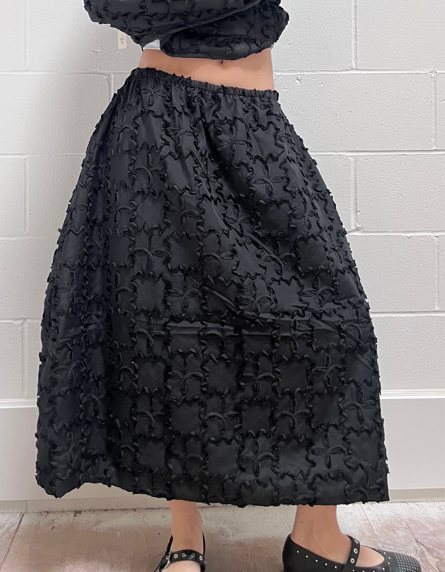 Jayne Skirt in Black Wiggle