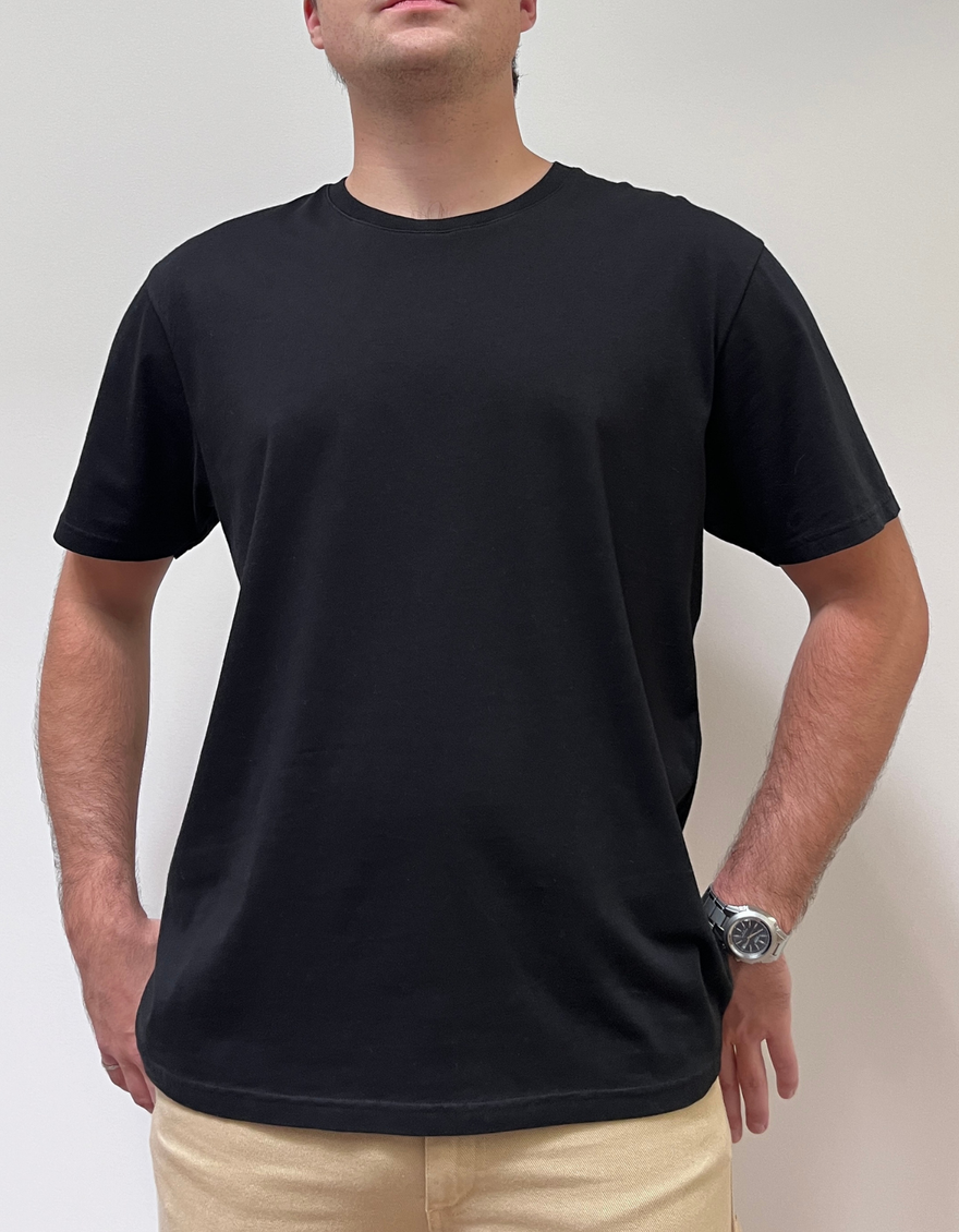 Classic Organic Tee in Deep Black