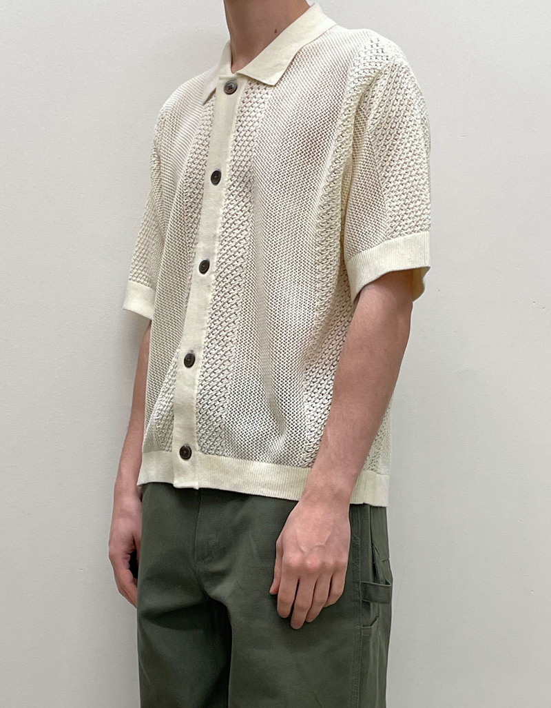 Evan Sweater Shirt in Unbleached