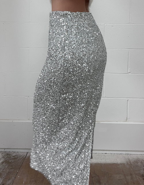 Shimma Skirt in Silver