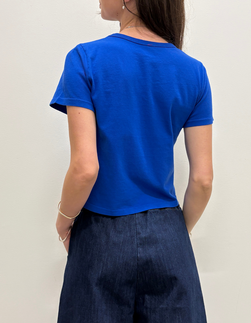 The Little Boy Tee in Cobalt