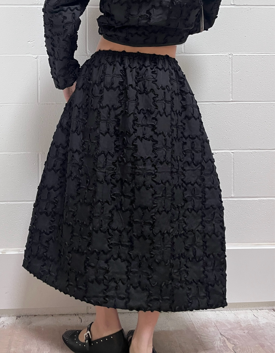 Jayne Skirt in Black Wiggle