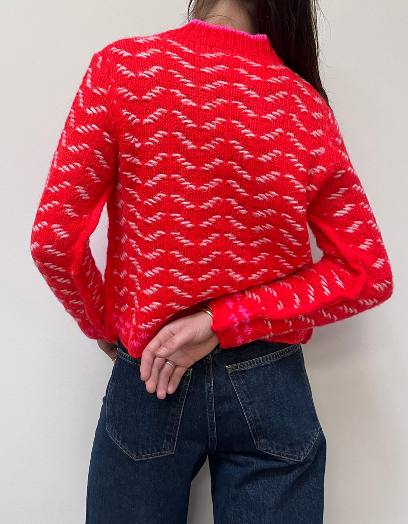 Saltarin Sweater in Red