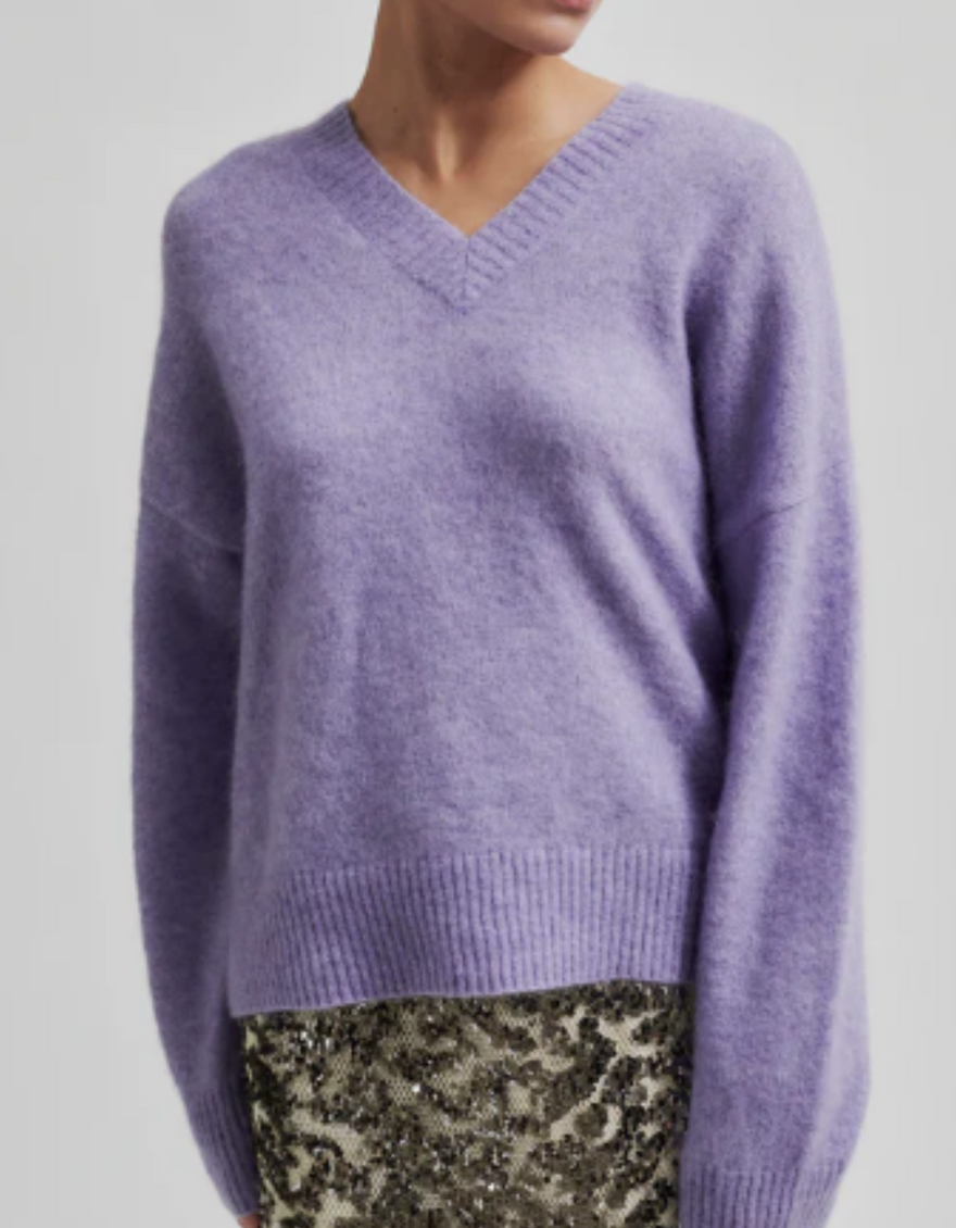 Brook Knit Loose V-Neck in Daybreak