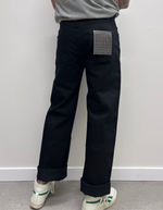 Strong Guy in Solid Black Selvedge