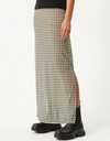 Gambet Sheer Maxi Skirt in Black/Sand