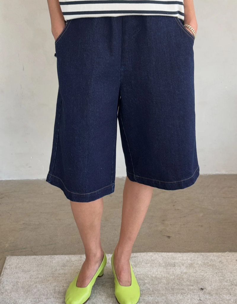 Liam Bermuda Shorts in Raw Denim