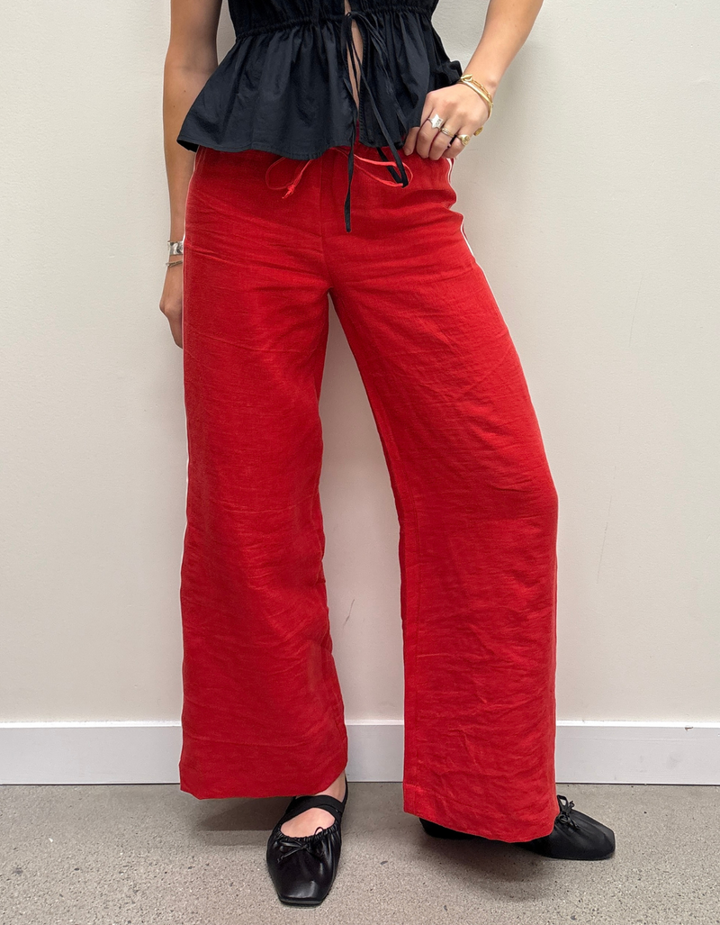 Track Pants in Red