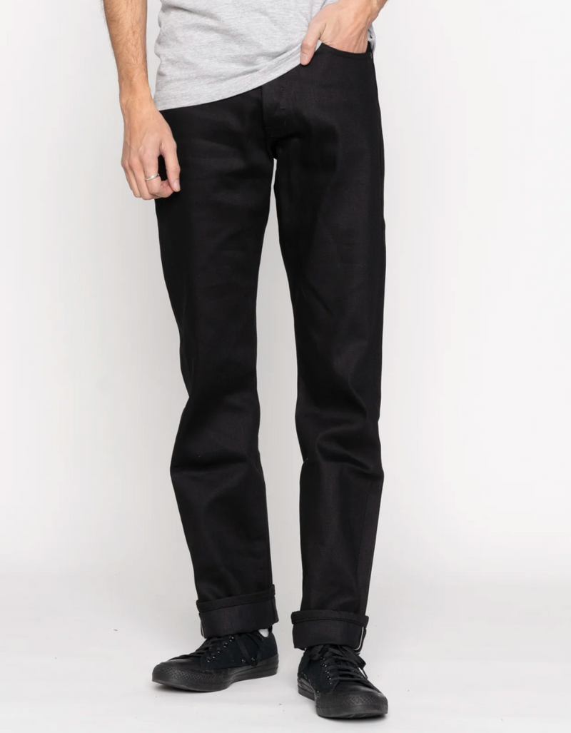 True Guy in Black Cobra Stretch Selvedge