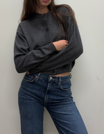 Assiana Cardigan in Dark Grey Melange