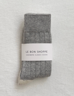 Classic Cashmere Socks in Grey Melange