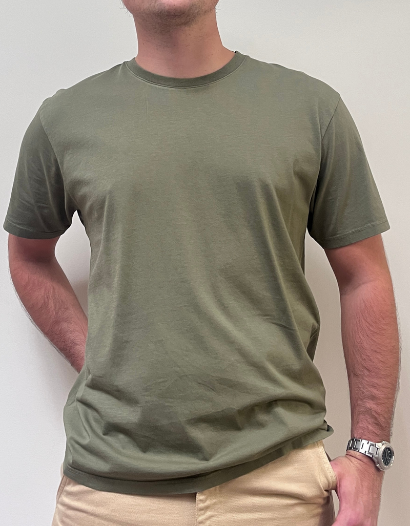 Classic Organic Tee in Dusty Olive