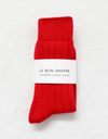 Classic Cashmere Socks in Red