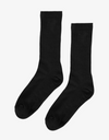 Organic Active Sock in Deep Black