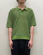 Saratoga Mesh Polo in Piquant Green