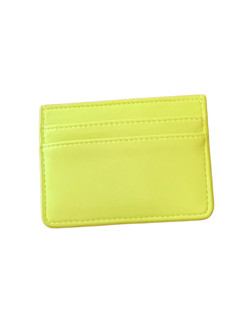 Cardholder Soft Structure Wallet in Sheen Green