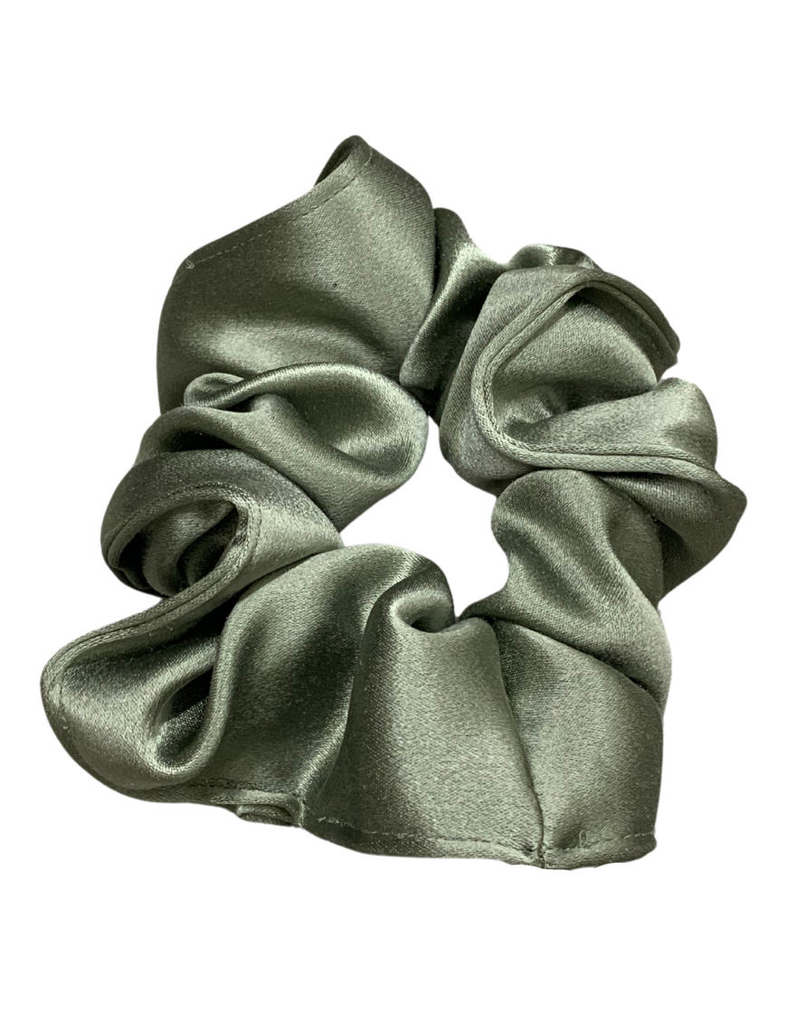 Big Silky Scrunchie in Sage