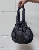 Military Down Medium Tote Bag in Black