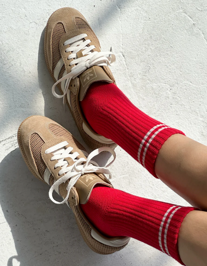 Boyfriend Socks in Red